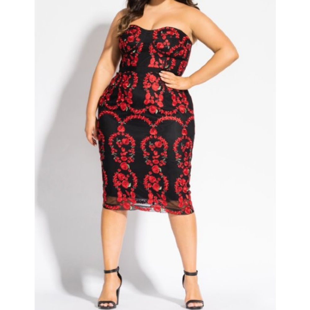 Stunning bodycon city chic dress 18